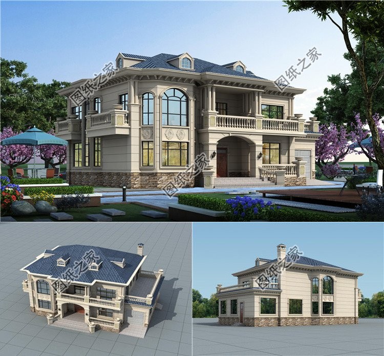 五个小编精致美丽的自建住宅，建造倍有面子！-图纸大全