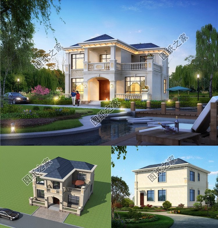 五款精致好看自建房合集，时尚大气敞亮，建好倍有面子