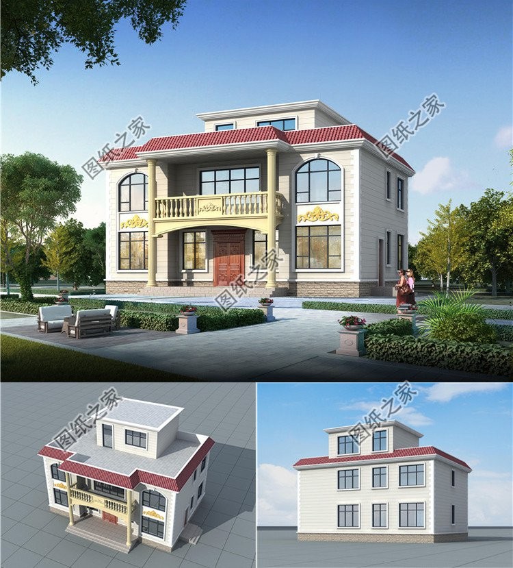 五款精致好看自建房合集，时尚大气敞亮，建好倍有面子