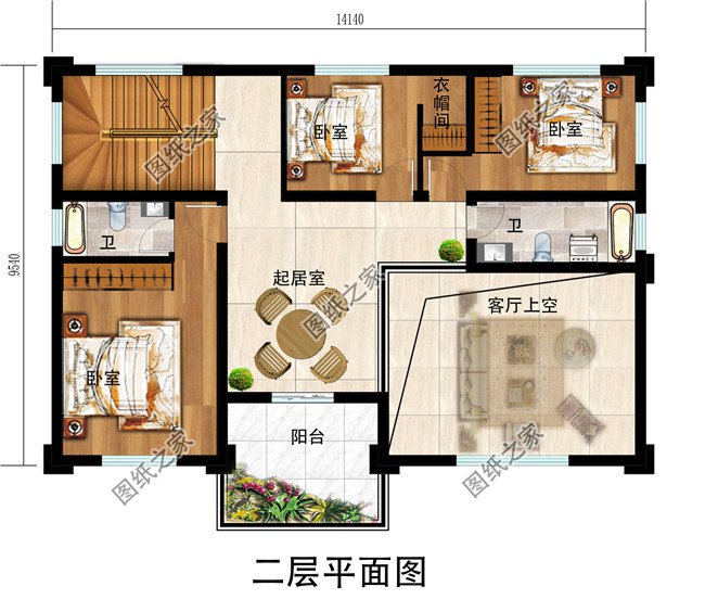 农村三层自建房效果图，经济实用，保证让你眼前一亮