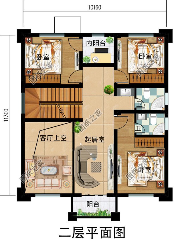 农村三层自建房效果图，经济实用，保证让你眼前一亮