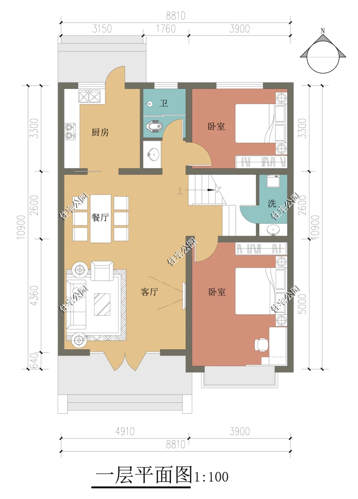 农村自建房设计图_农村自建中式房设计图_农村自建跃层房