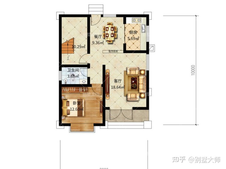 农村带堂屋自建一层房设计图_农村自建双拼房设计图_农村自建房设计图