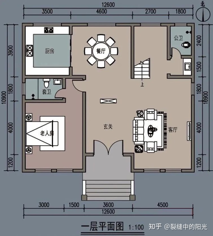 农村自建别墅设计_农村自建房设计图_农村自建双拼房