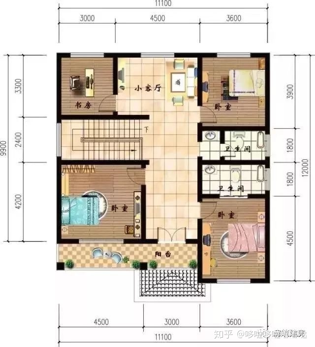 农村自建普通二层房_农村自建别墅设计_农村自建房设计图