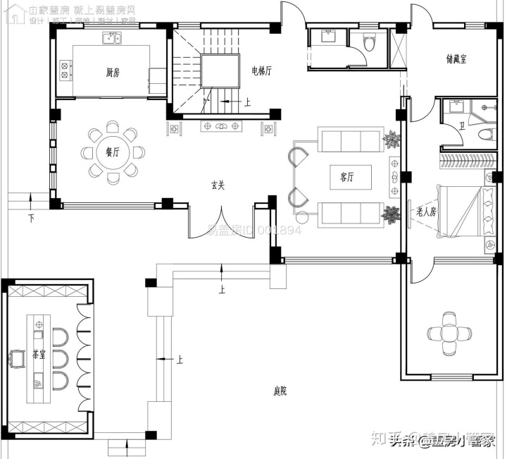 农村自建一层房图片_农村自建别墅设计大全_农村自建房设计图