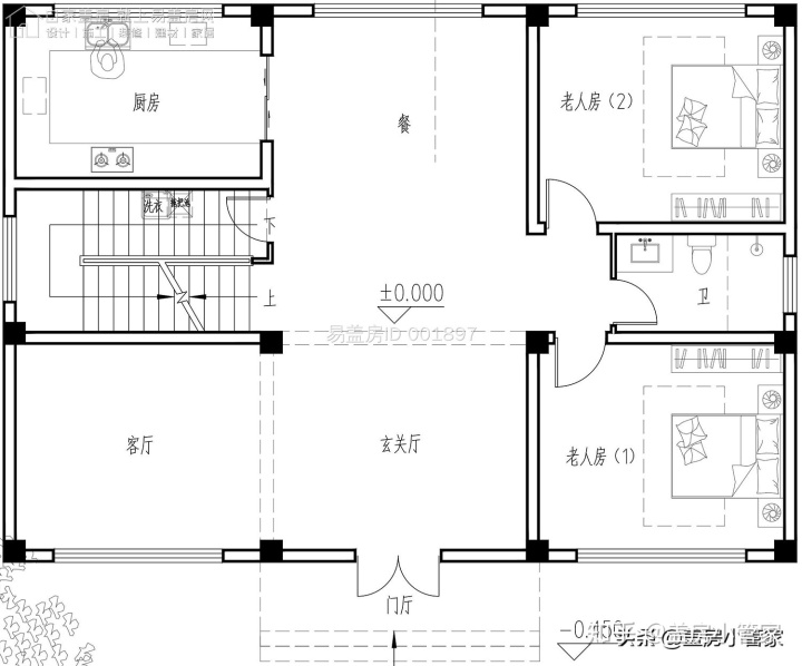 农村自建一层房图片_农村自建别墅设计大全_农村自建房设计图