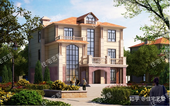 农村35万三层自建楼房图片，沿袭100年也不会过时-图纸大全