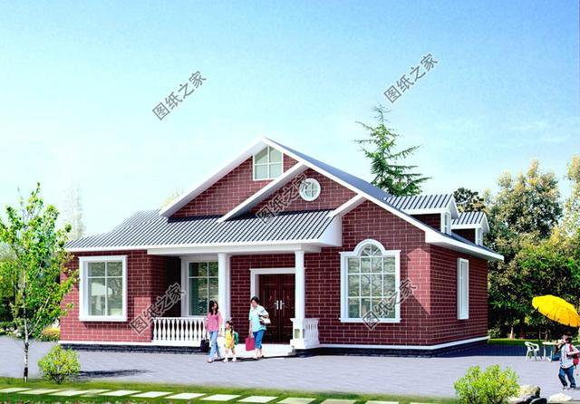 乡下农村建房一层户型图效果图带户型图图纸-图纸大全