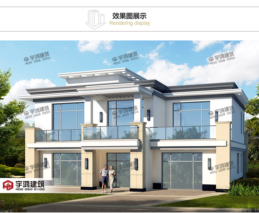 2019二层农村新款别墅二层平顶效果没达到很吃亏！-图纸大全
