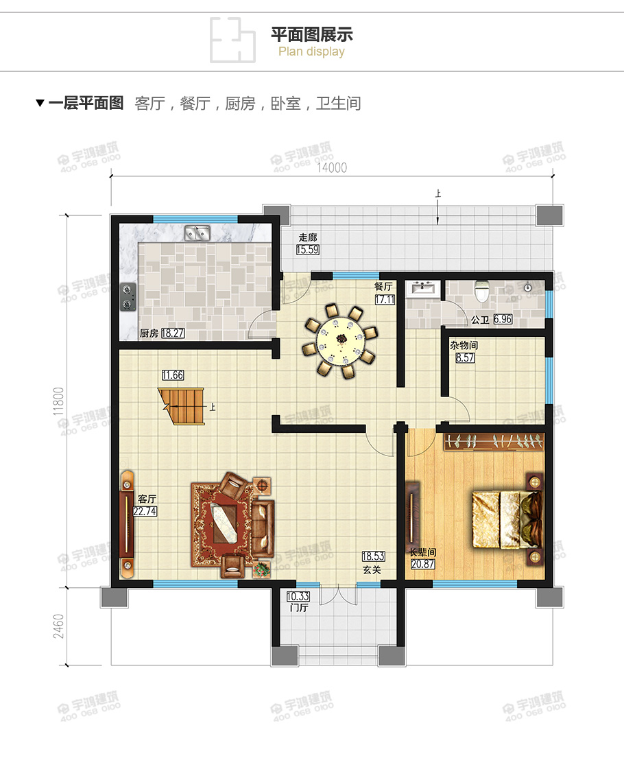 175平现代新农村复式小别墅设计图